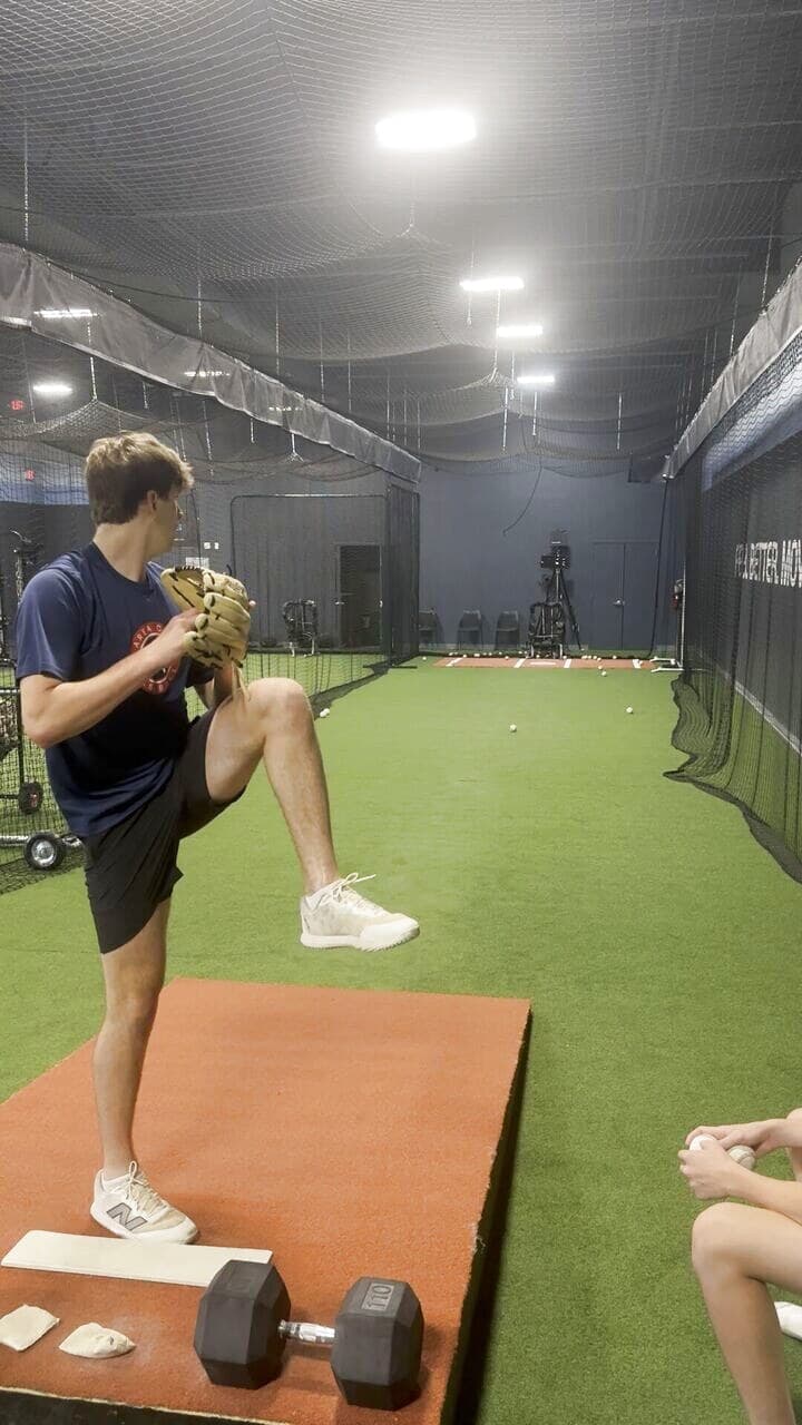 Bryce Hill on the mound at ATP