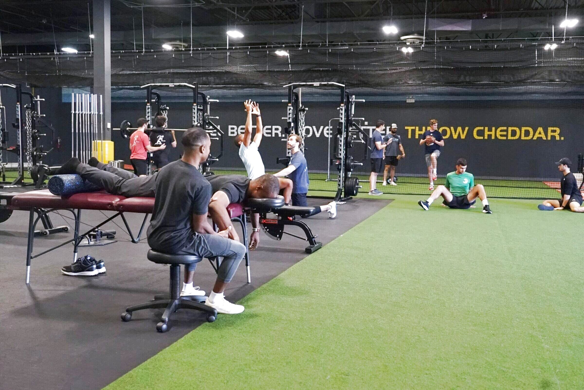 ATP training floor: therapy and throwing in one room