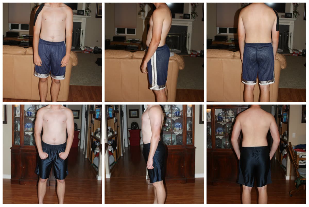 Brad, before and after, 2015