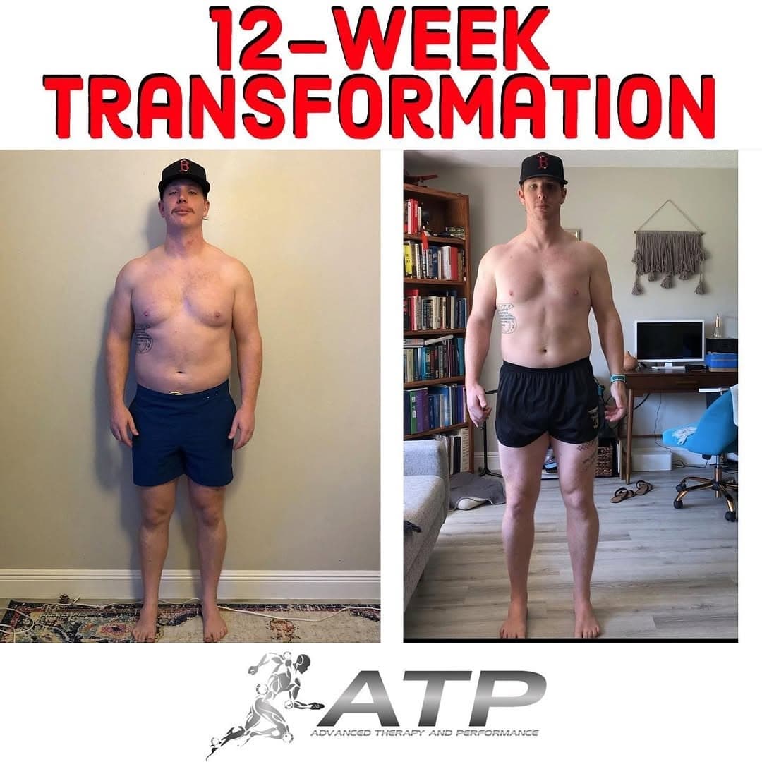 Garrison, before and after, Body comp