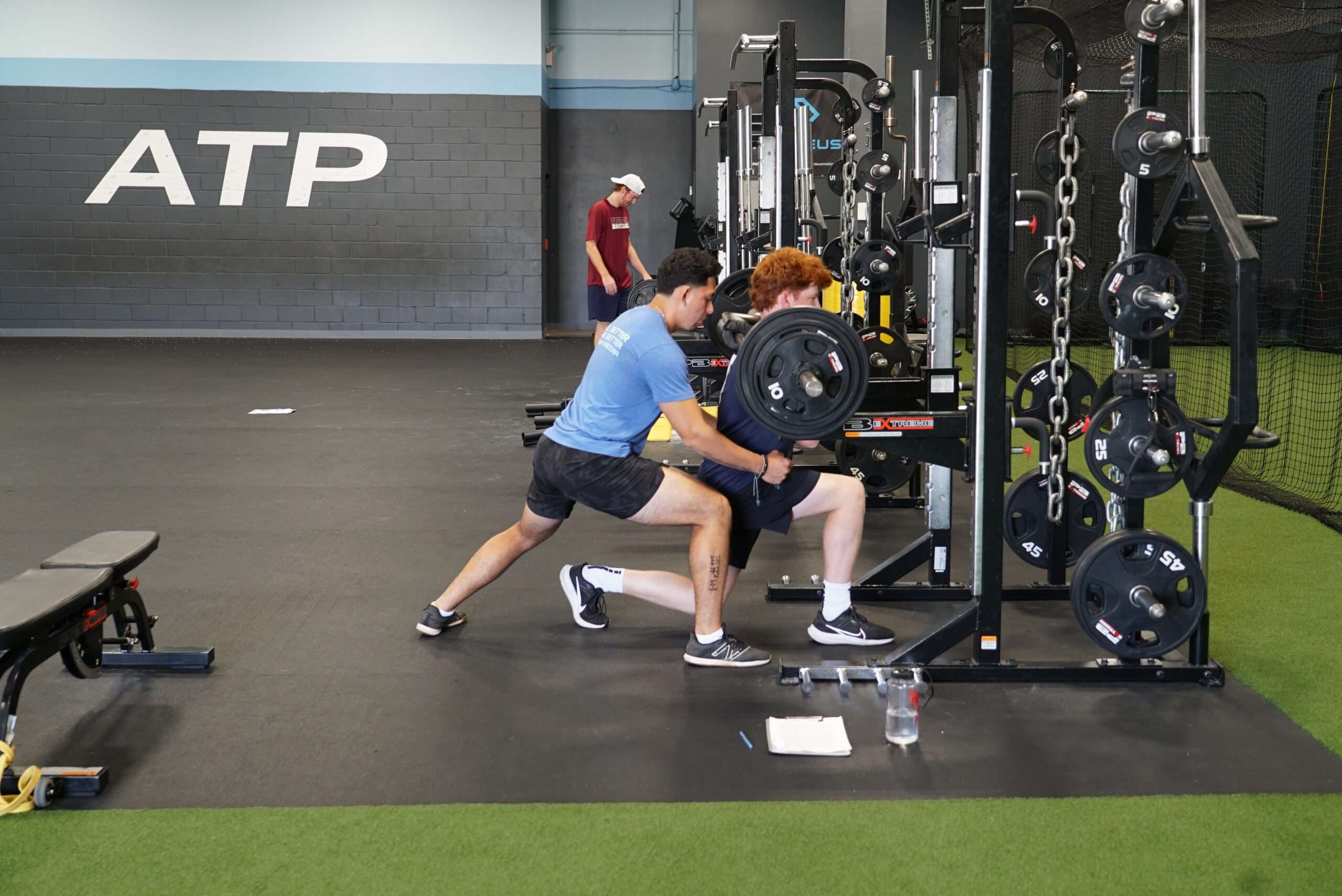 An athlete training with an ATP coach